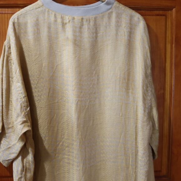 Prontto Moda Gold Linen Men’s Shirt Classic Relaxed Fit New With Tags - Picture 6 of 10